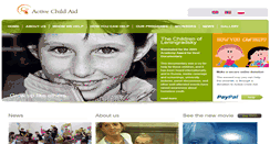 Desktop Screenshot of activechildaid.org